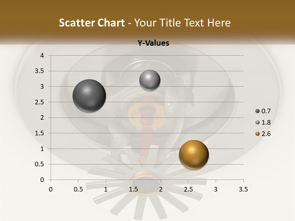 A Close Up Of A Metal Object On A White Surface PowerPoint Template