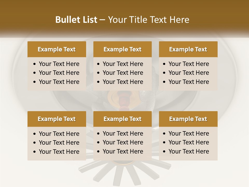 A Close Up Of A Metal Object On A White Surface PowerPoint Template