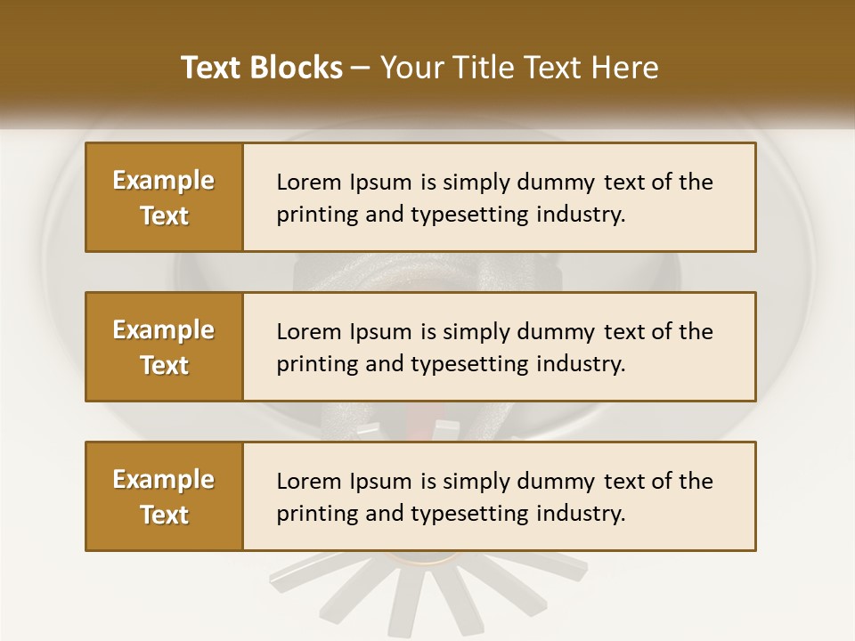 A Close Up Of A Metal Object On A White Surface PowerPoint Template