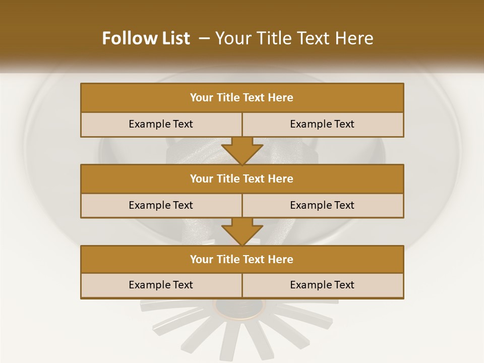 A Close Up Of A Metal Object On A White Surface PowerPoint Template