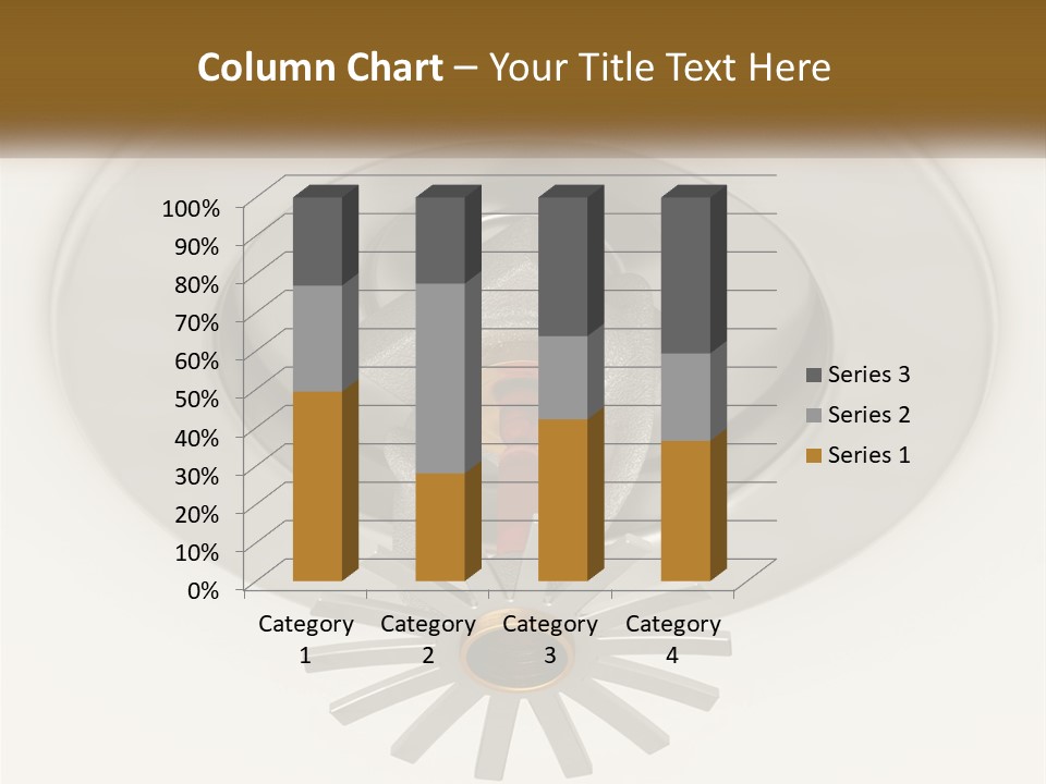 A Close Up Of A Metal Object On A White Surface PowerPoint Template