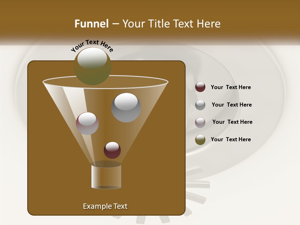 A Close Up Of A Metal Object On A White Surface PowerPoint Template