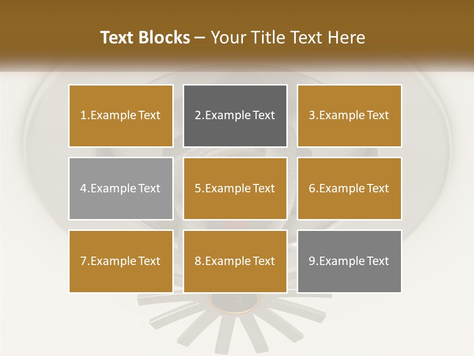 A Close Up Of A Metal Object On A White Surface PowerPoint Template