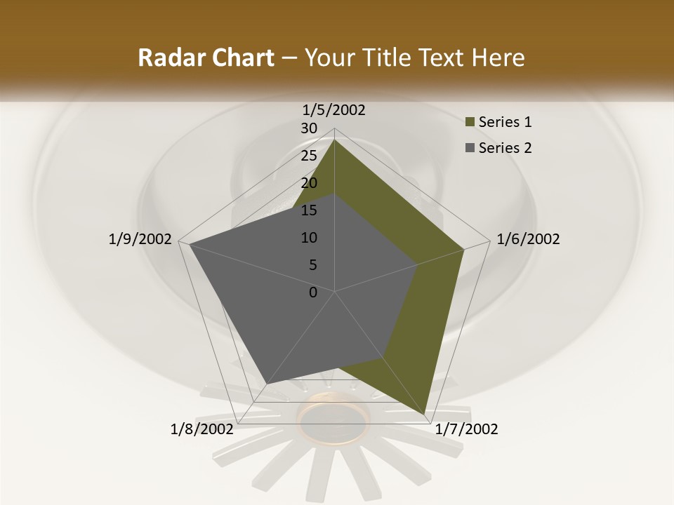 A Close Up Of A Metal Object On A White Surface PowerPoint Template