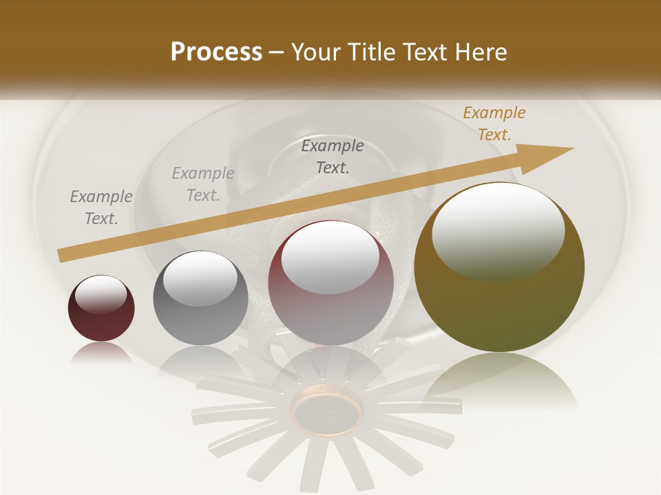 A Close Up Of A Metal Object On A White Surface PowerPoint Template