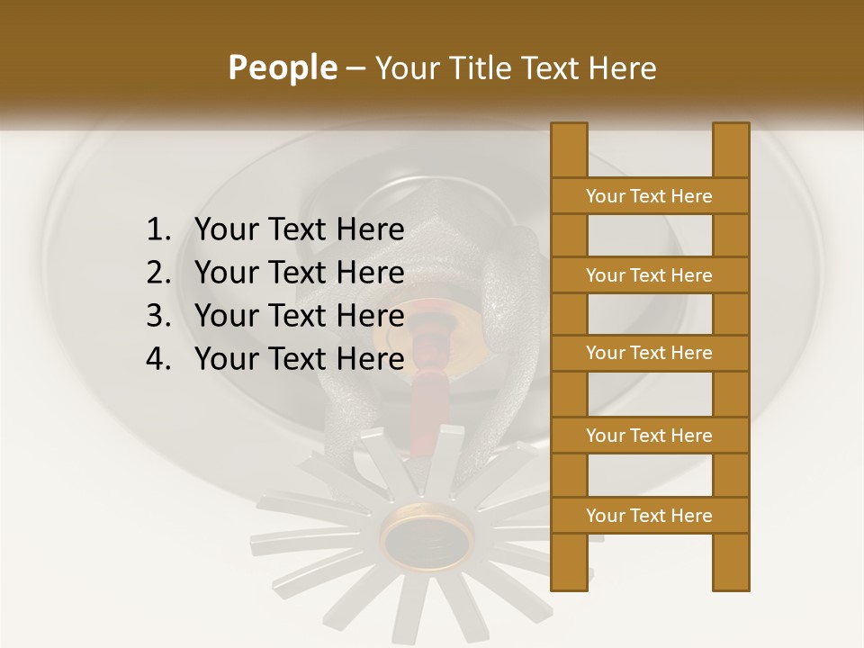 A Close Up Of A Metal Object On A White Surface PowerPoint Template