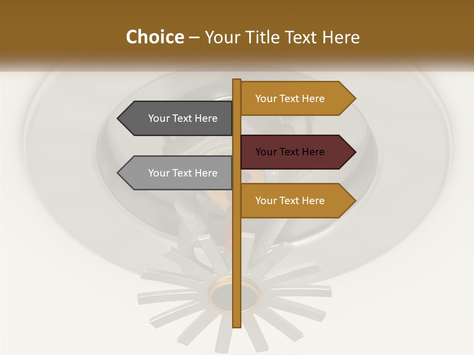 A Close Up Of A Metal Object On A White Surface PowerPoint Template