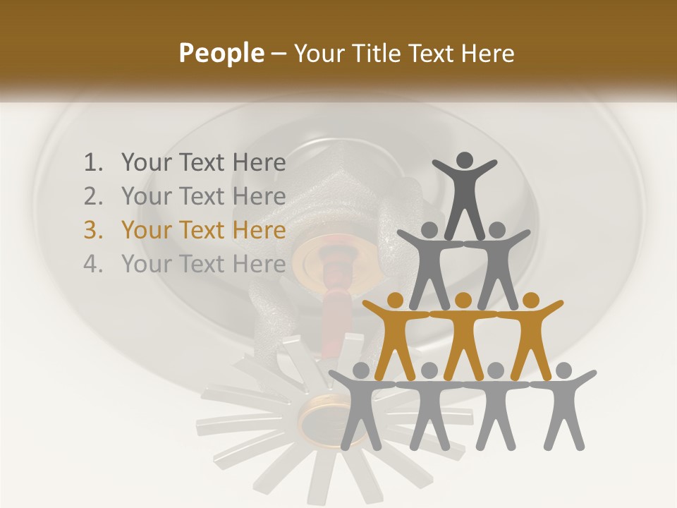 A Close Up Of A Metal Object On A White Surface PowerPoint Template