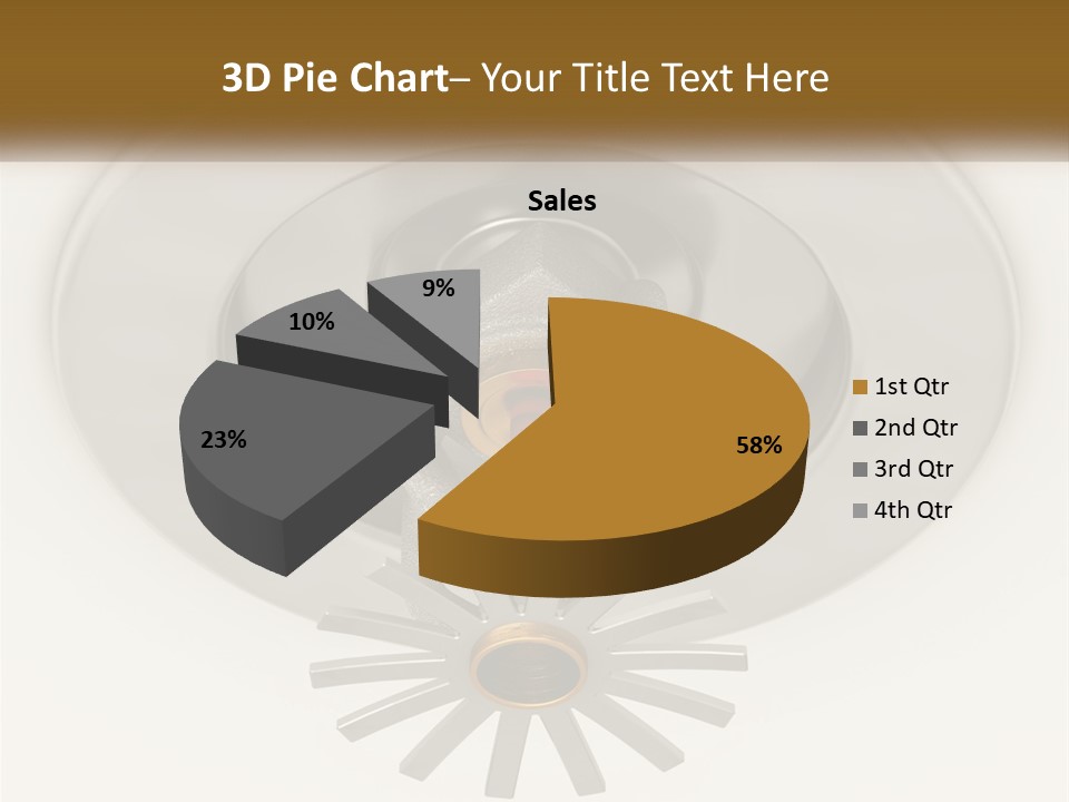 A Close Up Of A Metal Object On A White Surface PowerPoint Template