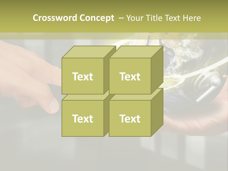A Person Holding A Small Earth In Their Hands PowerPoint Template