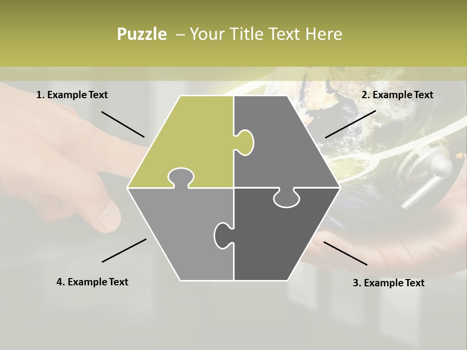 A Person Holding A Small Earth In Their Hands PowerPoint Template