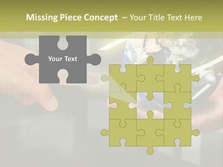 A Person Holding A Small Earth In Their Hands PowerPoint Template