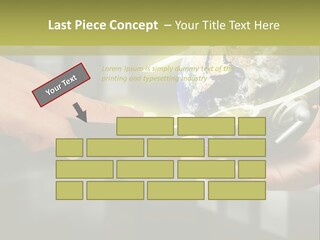 A Person Holding A Small Earth In Their Hands PowerPoint Template