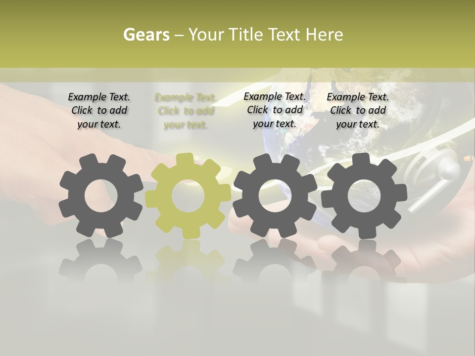 A Person Holding A Small Earth In Their Hands PowerPoint Template