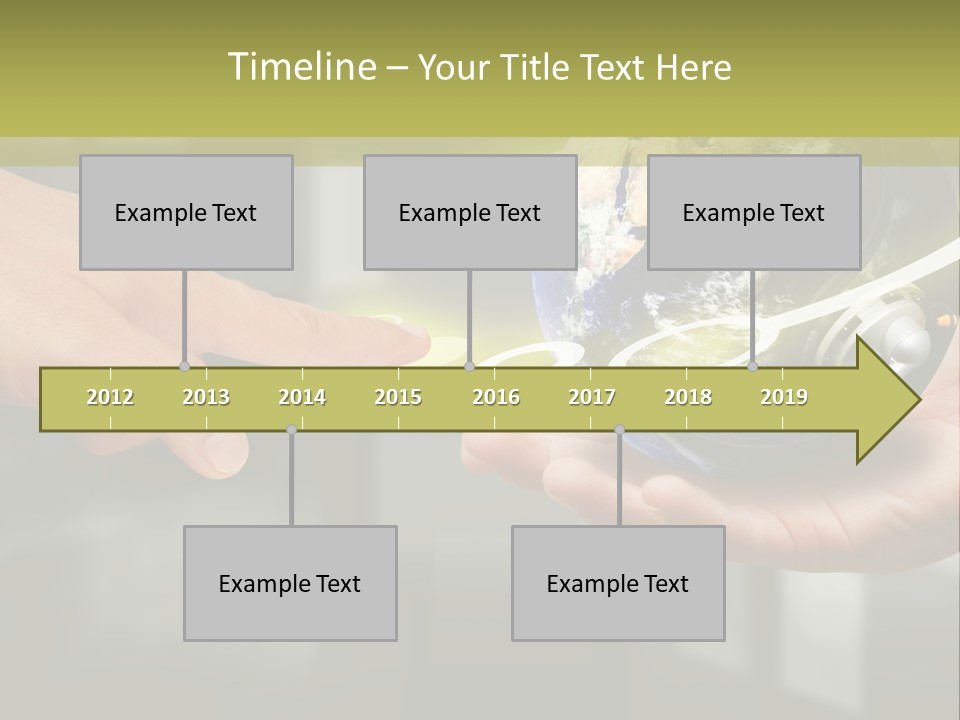 A Person Holding A Small Earth In Their Hands PowerPoint Template