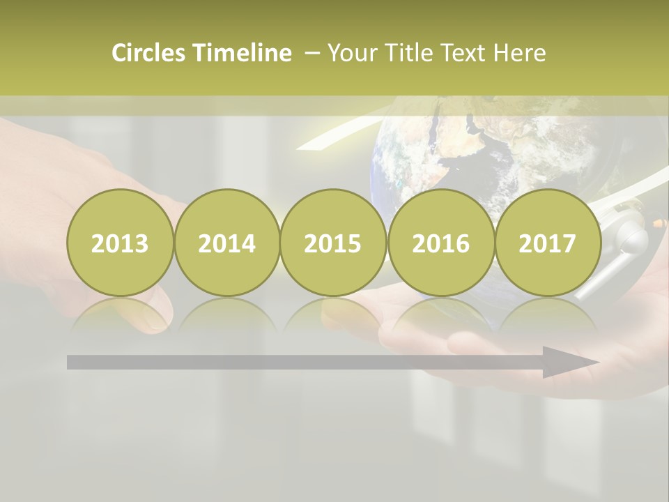 A Person Holding A Small Earth In Their Hands PowerPoint Template