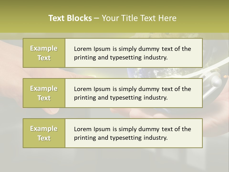 A Person Holding A Small Earth In Their Hands PowerPoint Template