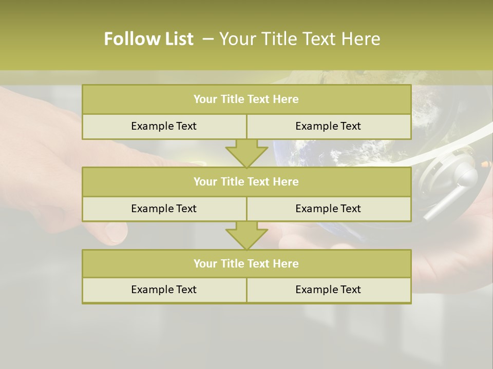 A Person Holding A Small Earth In Their Hands PowerPoint Template