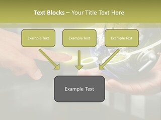 A Person Holding A Small Earth In Their Hands PowerPoint Template