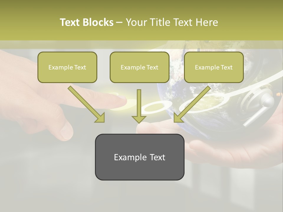 A Person Holding A Small Earth In Their Hands PowerPoint Template