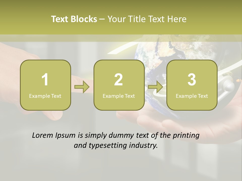 A Person Holding A Small Earth In Their Hands PowerPoint Template