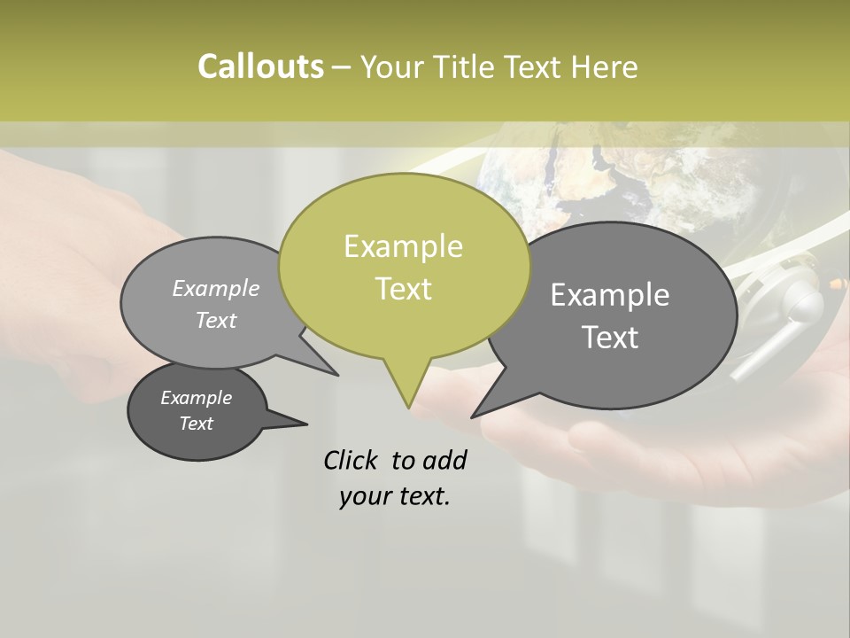 A Person Holding A Small Earth In Their Hands PowerPoint Template