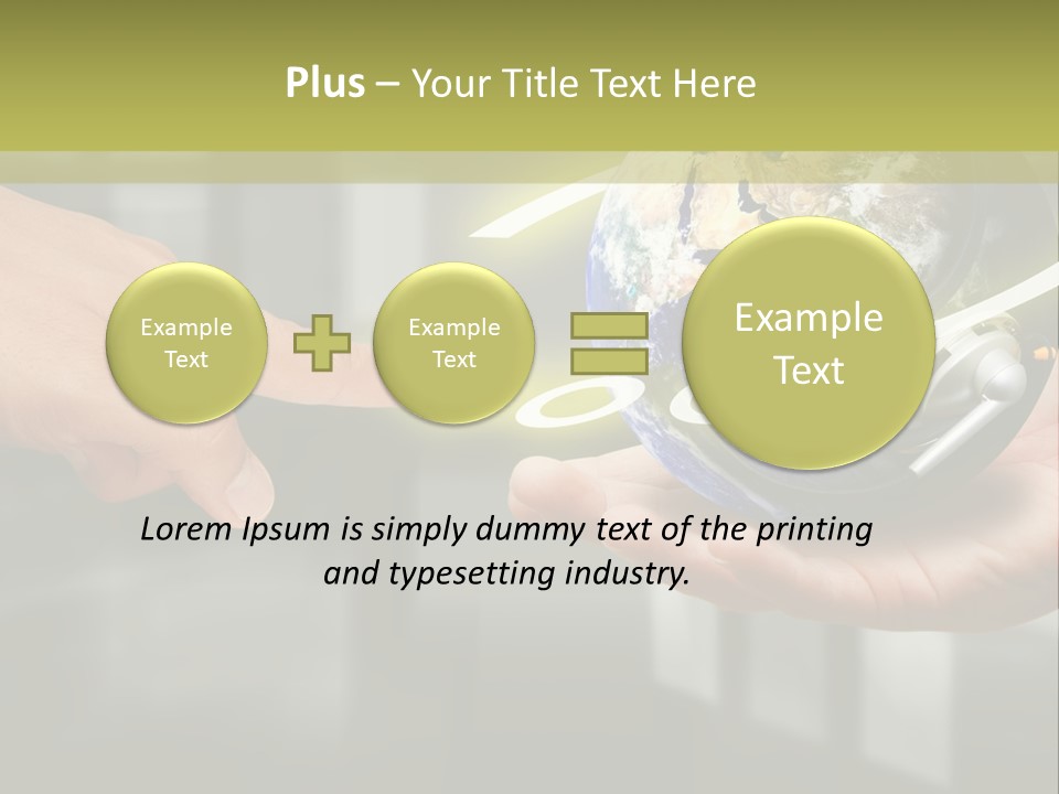 A Person Holding A Small Earth In Their Hands PowerPoint Template
