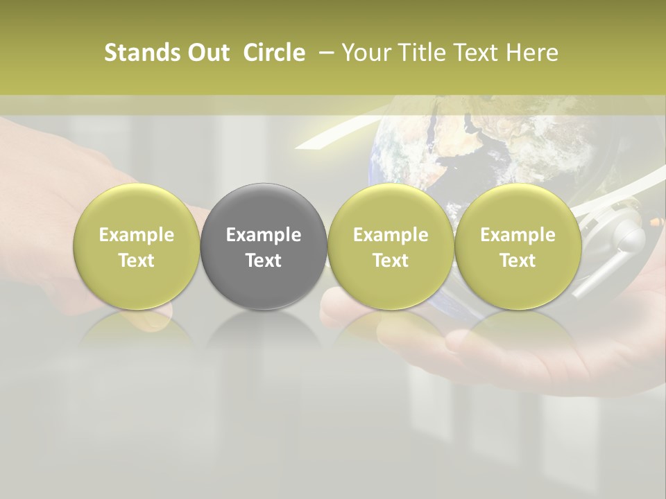 A Person Holding A Small Earth In Their Hands PowerPoint Template