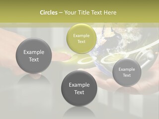 A Person Holding A Small Earth In Their Hands PowerPoint Template