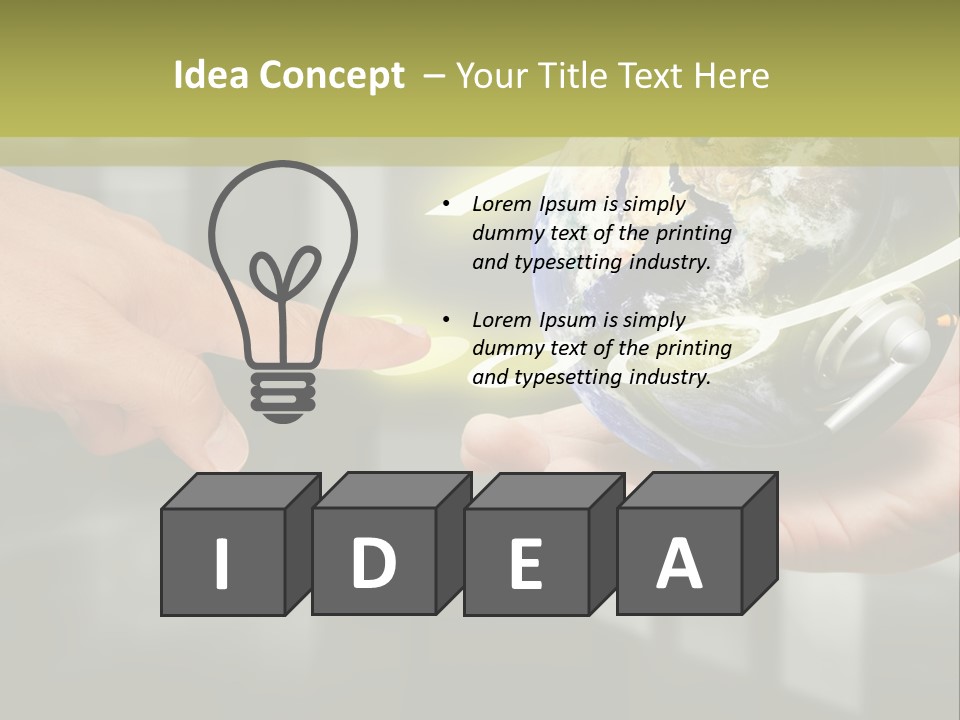 A Person Holding A Small Earth In Their Hands PowerPoint Template