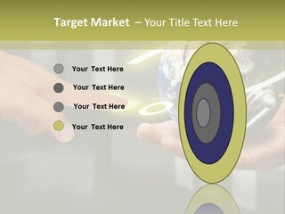 A Person Holding A Small Earth In Their Hands PowerPoint Template