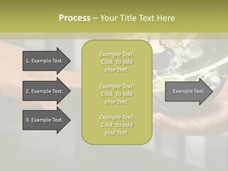 A Person Holding A Small Earth In Their Hands PowerPoint Template