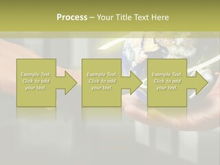 A Person Holding A Small Earth In Their Hands PowerPoint Template