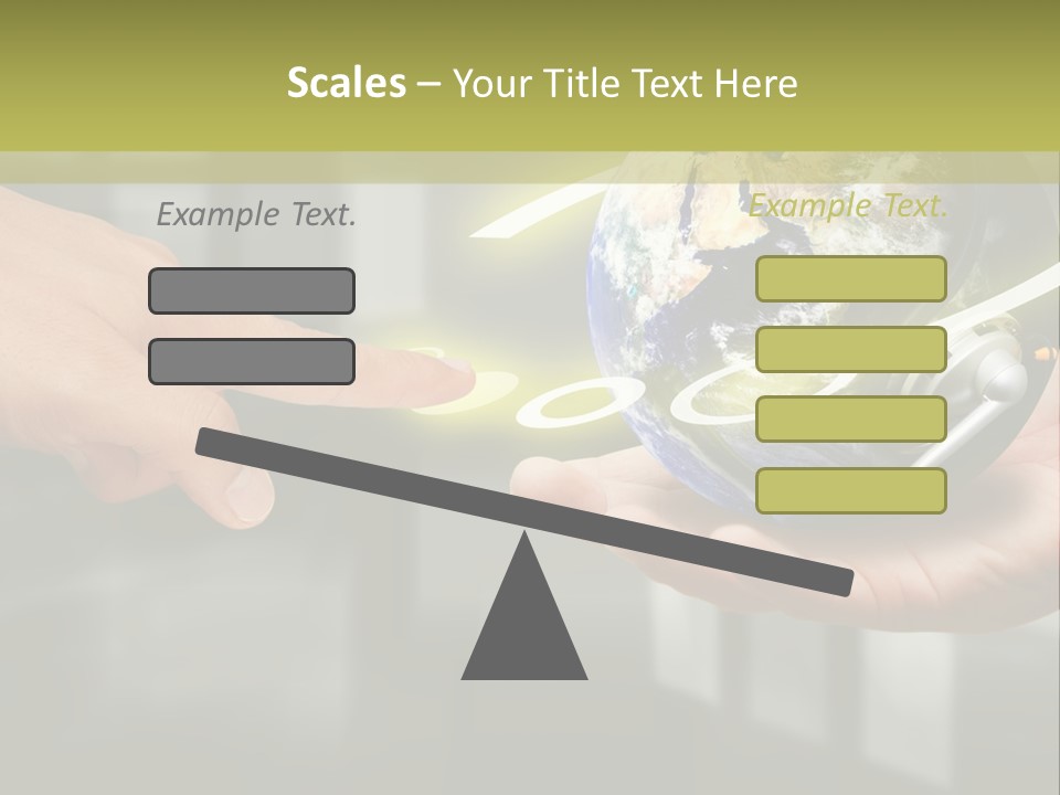 A Person Holding A Small Earth In Their Hands PowerPoint Template