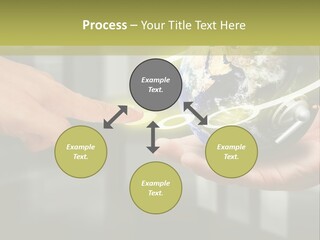 A Person Holding A Small Earth In Their Hands PowerPoint Template