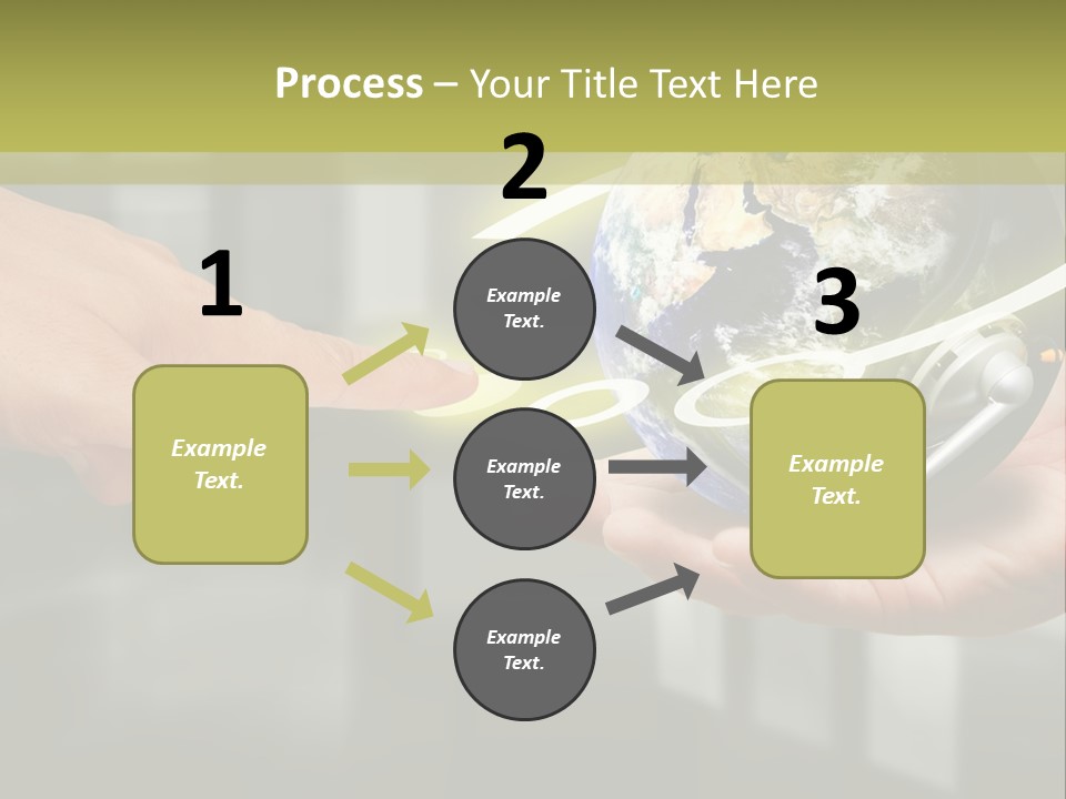 A Person Holding A Small Earth In Their Hands PowerPoint Template