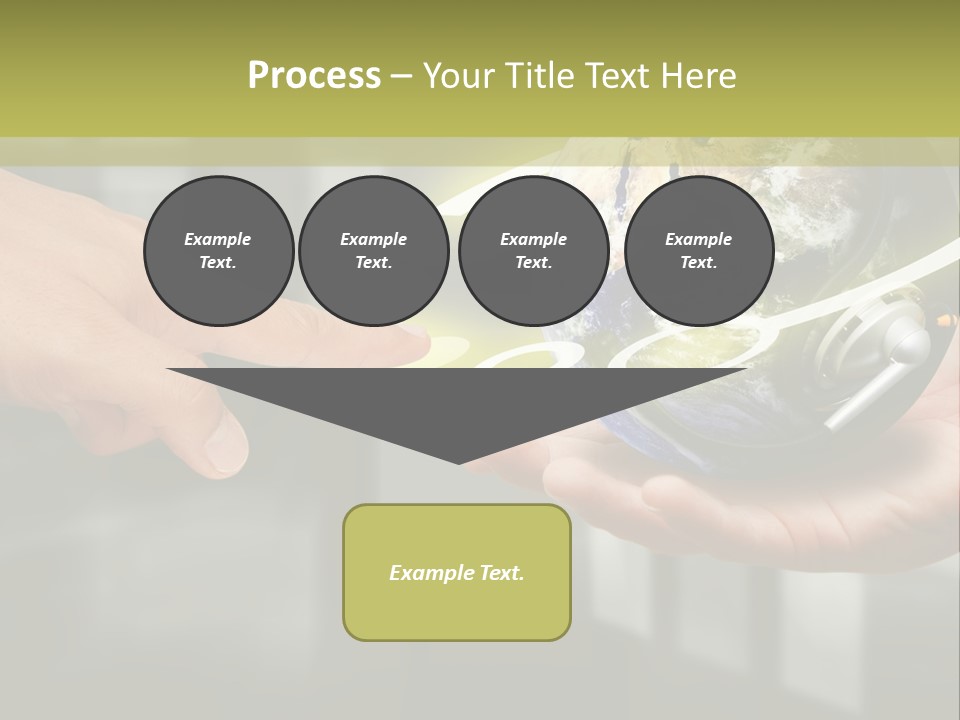 A Person Holding A Small Earth In Their Hands PowerPoint Template