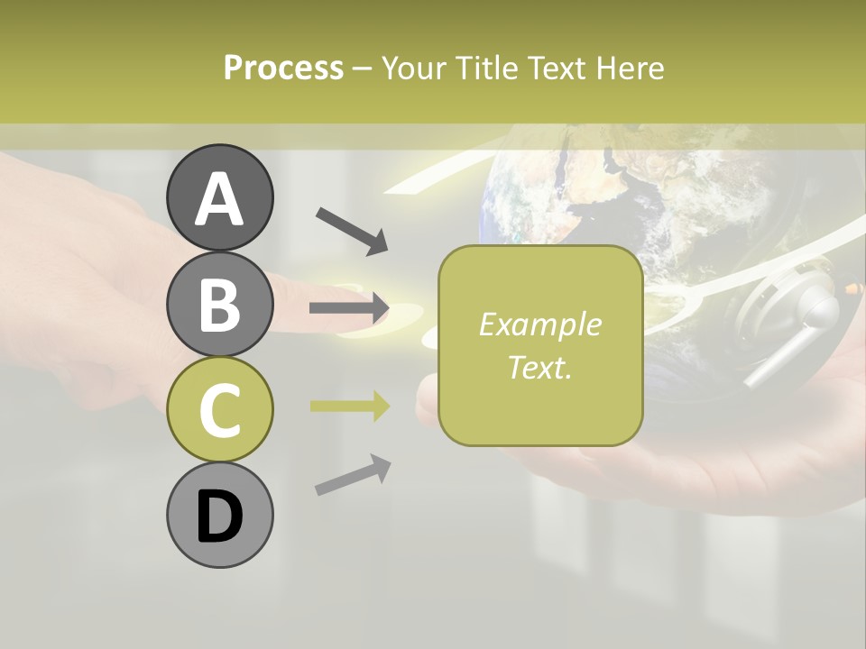 A Person Holding A Small Earth In Their Hands PowerPoint Template