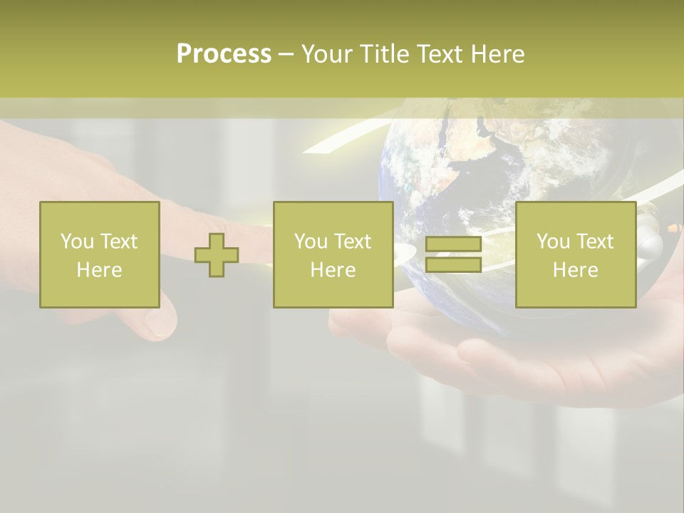 A Person Holding A Small Earth In Their Hands PowerPoint Template