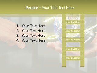 A Person Holding A Small Earth In Their Hands PowerPoint Template