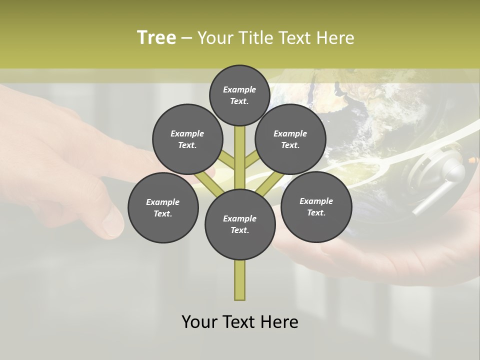 A Person Holding A Small Earth In Their Hands PowerPoint Template