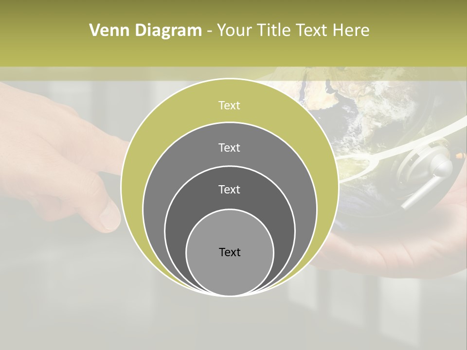 A Person Holding A Small Earth In Their Hands PowerPoint Template