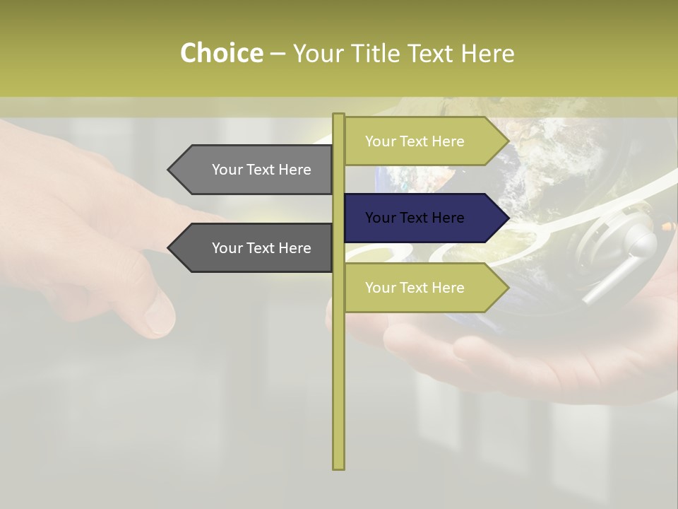 A Person Holding A Small Earth In Their Hands PowerPoint Template