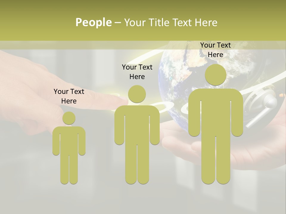 A Person Holding A Small Earth In Their Hands PowerPoint Template