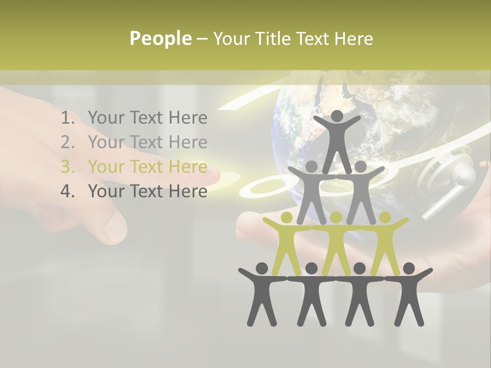 A Person Holding A Small Earth In Their Hands PowerPoint Template