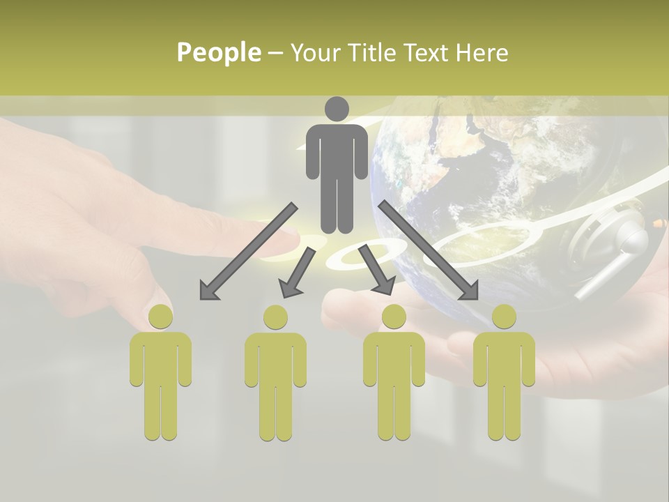 A Person Holding A Small Earth In Their Hands PowerPoint Template