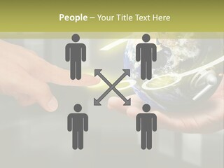 A Person Holding A Small Earth In Their Hands PowerPoint Template