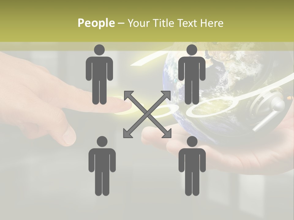 A Person Holding A Small Earth In Their Hands PowerPoint Template