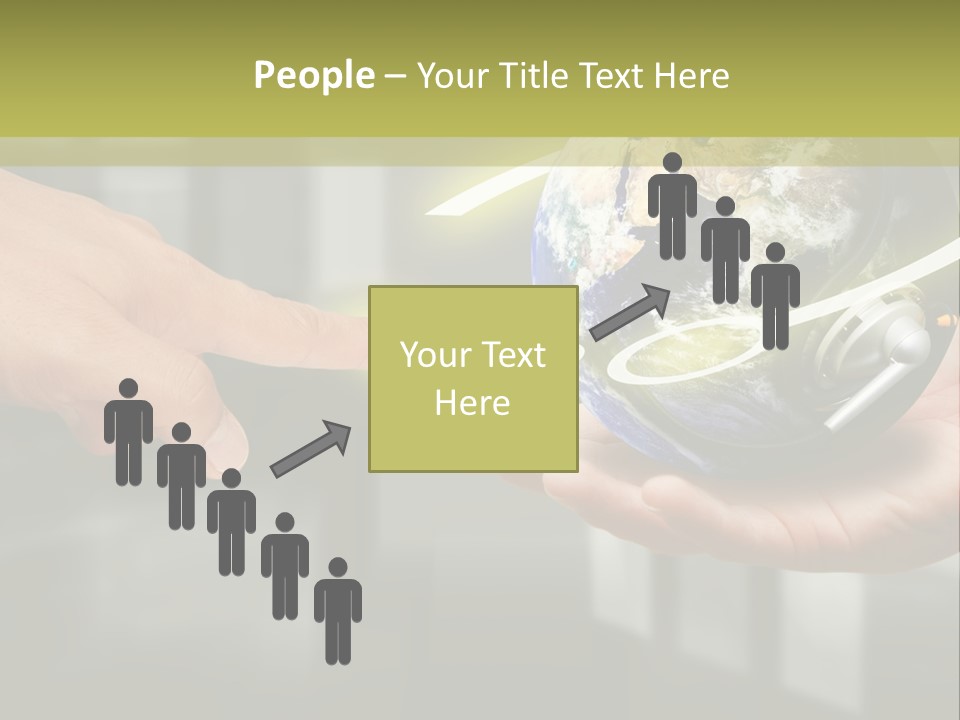 A Person Holding A Small Earth In Their Hands PowerPoint Template