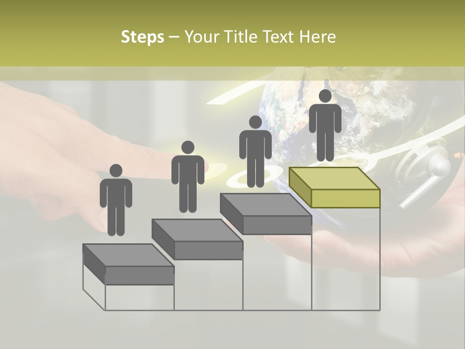 A Person Holding A Small Earth In Their Hands PowerPoint Template